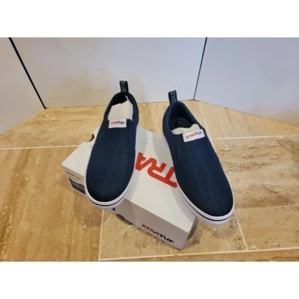NEW 6.5 Men / 8.5 Women Xtratuf Blue‎ Water Boat Shoes Boxed Breathable Mesh
